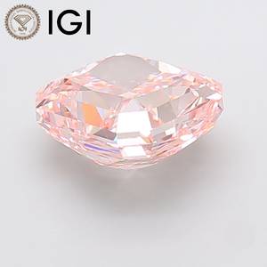 Diamant rose de 5 mm, taille radiant, cultivé en laboratoire, certifié IGI, couleur vive fantaisie, clarté VS2, pierre libre pour la fabrication de bijoux - Product Image 2