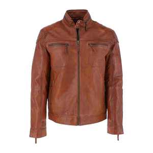 High Quality Men's Genuine Leather Motorcycle <b>Jacket</b> Custom Made <b>Vintage</b> <b>Biker</b> Coat Cowhide Zipper Outerwear Stylish Durable - Product Image 1