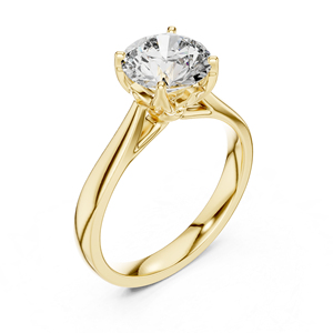 แหวนเพชรทรงกลม 1.5 กะรัต ทองคำ 14K สำหรับผู้หญิง |   ได้รับการรับรองจาก IGI |   แฟชั่นทันสมัยสำหรับใส่ทุกวัน |   เพชรที่เพิ่งเพาะเลี้ยง - Product Image 6