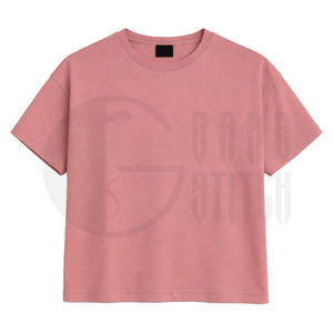 เสื้อยืดโอเวอร์ไซส์ผู้หญิง ทรงครอป ผ้าฝ้าย ระบายอากาศดี คอกลม แขนสั้น สไตล์สตรีทแวร์ ทรงหลวม ใส่สบาย แฟชั่นฤดูร้อน แบบเรียบง่าย - Product Image 3
