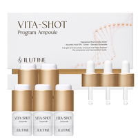 ILUTINE Liquide éclaircissant et blanchissant à la vitamine C, glycérine, acide hyaluronique, anti-rides, soin des taches brunes, anti-âge, hydratant pour le visage