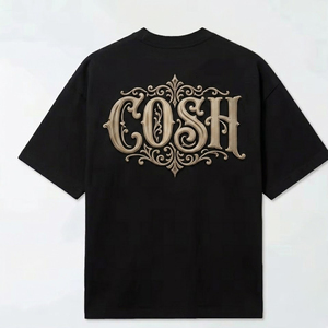 T-shirt streetwear surdimensionné pour hommes, imprimé graphique, manches courtes, col rond, décontracté, pour la gym, le fitness, à la mode - Product Image 4