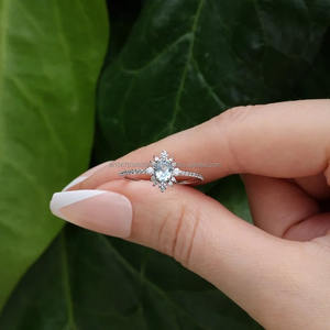 14K Or Rose Vintage Style Radiant Cut Lab Grown Diamant Bague de Fiançailles Anniversaire de Mariage Certifié IGI Fête des Femmes - Product Image 5