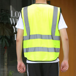 Chaleco Reflectante de Seguridad para Tráfico Laboral, Construcción, Industria, Motocicleta, Ciclismo, Alta Visibilidad, con Múltiples Bolsillos - Product Image 6