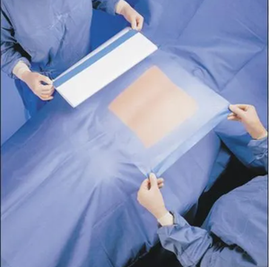 Film adhésif chirurgical 60x90cm certifié ISO, protection médicale jetable - Product Image 2