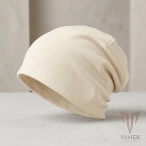 VANEK INTERNATIONAL Unisex Acrylic <b>Beanie</b> Solid Color Computer Knitted Lightweight Elegant Adjustable Casual Winter <b>Hat</b> 3D - Product Image 2