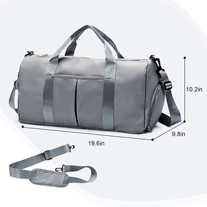 OARH INT INDUSTRY MAS-2326 กระเป๋าผ้าแคนวาส 600D สีเขียวมิ้นท์ 30-40L พร้อมสายสะพายไหล่และกระเป๋าเดินทางแบบมีหลายช่อง - Product Image 4