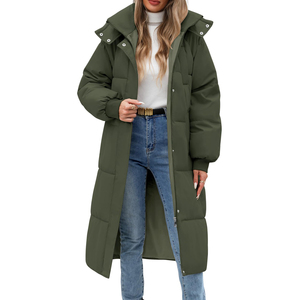 Parka matelassée pour femme, manteau d'hiver chaud à capuche, imperméable, vêtement d'extérieur tendance, fournisseur en gros, hydrofuge - Product Image 1