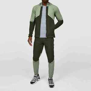 Conjunto Deportivo Personalizado de Chaqueta y Pantalones de Nylon, Impermeable, Cortavientos, Reflectante, con Cierre y Talla Grande - Product Image 1