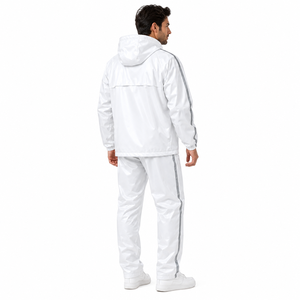 Traje Impermeable Ligero Personalizado, Chaqueta y Pantalones con Capucha, Cortavientos, Transpirable, para Senderismo, Pesca, Motociclismo - Product Image 4