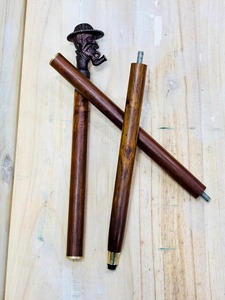 Joker <b>Head</b> Rosewood & Brass Walking Stick Vintage <b>Style</b> Brown Finish Cane Wall Hanging Halloween Thanksgiving - Product Image 4