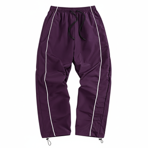 Pantalon de sport pour homme en velours côtelé, coupe droite, élastique et avec poches, idéal pour la course en extérieur et les activités sportives, collection automne - Product Image 6