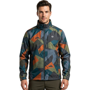 เสื้อแจ็คเก็ตวินด์เบรกเกอร์พิมพ์ลายตามสั่งสำหรับผู้ชาย น้ำหนักเบา สไตล์สตรีทแวร์ ซิปแบบรูดขึ้น ลง ลงซิปได้ พิมพ์โลโก้ตามสั่ง คุณภาพสูง เสื้อแจ็คเก็ตสำหรับกิจกรรมกลางแจ้ง ขายส่ง MOQ ต่ำ - Product Image 2