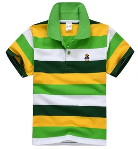 Nouveau T-shirt Polo Décontracté Tendance pour Garçons, Couleur Unie, 3-14 Ans, Été, en Polyester/Coton Tricoté - Product Image 5
