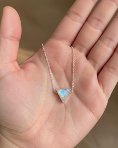 <b>Moonstone</b> Necklace Healing Crystal <b>Pendant</b> Protection Energy Stone Spiritual Jewelry Minimalist Gift for Women Elegant Necklace - Product Image 3