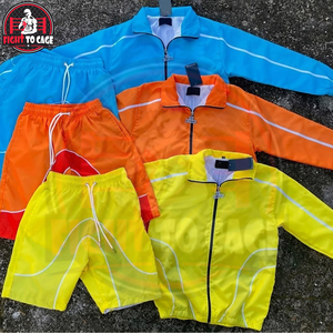 Buen Proveedor, Nueva Llegada, Conjunto de Pantalones Cortos y Chaqueta con Cierre de Alta Calidad para Hombre, Traje Deportivo, Logotipo Personalizado, Conjuntos Memory - Product Image 2