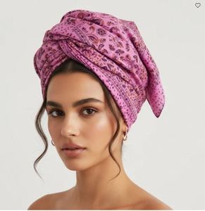 Top Quality Handcrafted Marble Pink Print Silk Bandana 50x50cm Silk <b>Scarf</b> From India Supplier At Best Price - Product Image 2