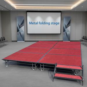 Plataforma de Escenario Plegable y Fácil de Transportar para Hoteles, Salones de Banquetes, Conferencias y Celebraciones, Plataforma de 4*8 pies para Eventos - Product Image 2