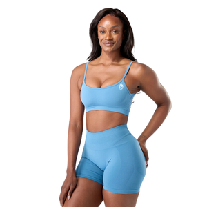 Soutien-gorge de sport sans couture push-up pour femme, à bretelles, haute élasticité, pour yoga, entraînement, fitness, athleisure, vêtements de sport OEM - Product Image 2