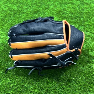 Custom Logo Leather <b>Baseball</b> <b>Gloves</b> Waterproof & Insulated Left-Handed Right-Throw Infield Use Hook and Loop Closure - Product Image 5