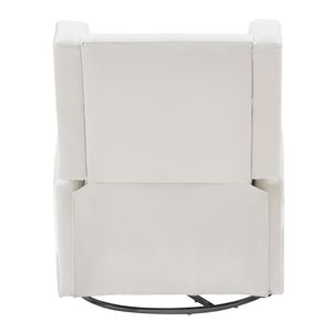 Poltrona Reclinabile Girevole con Porta USB, Capacità 250 Libbre, Reclinazione Elettrica con Funzione Lay Flat, Rivestimento in Poliestere Surf - Product Image 4