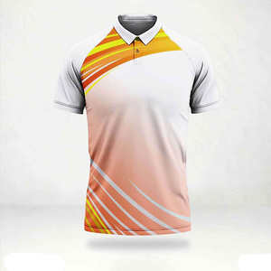 Camiseta de Cricket Estampada de Alta Calidad, Manga Corta, Secado Rápido, Transpirable, Uniforme de Equipo Personalizado, Precio Económico, Unisex, 100% Poliéster - Product Image 1