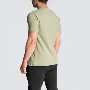 2025 nueva llegada de algodón de manga corta para hombre, camiseta personalizada con estampado de Color puro, ropa personalizada para hombre - Product Image 3