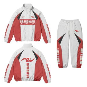 Ensemble de survêtement unisexe personnalisé en coton, veste et pantalon, 500 GSM, poids lourd, logo imprimé, jogging, fitness, vêtements de sport, OEM, vente en gros - Product Image 4