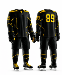 Conjunto Deportivo de Hockey sobre Hielo para Competición, Diseño Personalizado por Sublimación en Poliéster - Product Image 1