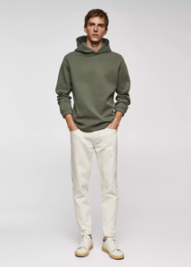 Vente en gros de sweats à capuche pour hommes, unis, décontractés, grammage lourd 450-500 g/m², en molleton bouclette 100% coton de haute qualité, brodés - Product Image 2
