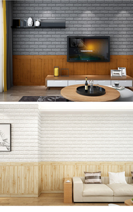 Panneaux muraux 3D en mousse dimensionnelle, aspect matelassé, autocollants muraux en mousse 3D pour l'amélioration des surfaces intérieures - Product Image 6