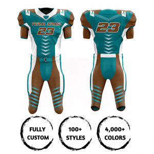 Camiseta de Fútbol Americano Personalizada para Hombre, Sublimada, Transpirable, de Poliéster, Cuello en V, Manga Corta, Número de Equipo 23 - Product Image 2