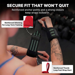 Wrist Wraps Suitable For Bench Press Overhead Press Shoulder Press Push Press Pull Workouts Resistance Training Custom Wraps - Product Image 4