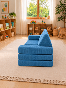 โซฟาเด็กแบบโมดูลาร์จาก Emerald Sofa โซฟาเล่นสำหรับอพาร์ทเมนต์ ผ้าพรีเมียมสั่งทำพิเศษ เฟอร์นิเจอร์รักษ์โลก เหมาะสำหรับเด็ก ทันสมัย - Product Image 3
