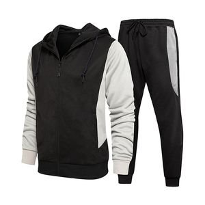 Conjuntos Deportivos Unisex de Alta Calidad, Transpirables, de Spandex/Algodón, con Sudaderas con Cremallera Completa y Pantalones Deportivos, Más Vendidos - Product Image 6