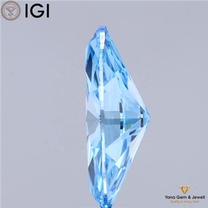 Diamante Cultivado en Laboratorio con Corte Marquesa de 4.00 Quilates, Color Azul Intenso, Claridad VS1, Certificado IGI, Ideal para Anillos Personalizados - Product Image 5