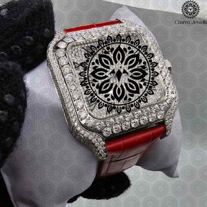 Charm Jewels Luxury Women Stainless Steel <b>Watch</b> Red Leather Band Square Case Quartz Movement Fashion Design - Product Image 4