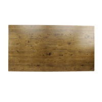 Vente en gros de table de ferme pliante antique en bois massif et ensemble de chaises à dossier croisé en bois massif pour banquet, mariage, événement, fête