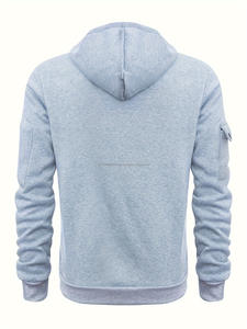 Autumn winter men's leisure sports multi-zip arm pocket hoodie <b>jumper</b> hoodie - Product Image 5
