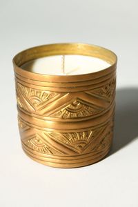 Premium Polished Brass Candle Vessels Candle Container For <b>Table</b> Centerpiece Interior Decoration Accent Piece - Product Image 4