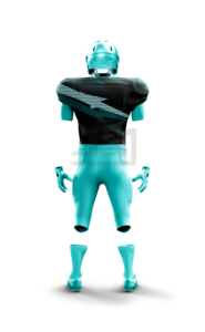 Maillot de football personnalisé JAMEZ SPORTS avec nom d'équipe - Unisexe adulte, antibactérien, séchage rapide, 100% coton polyester, manches courtes - Product Image 4