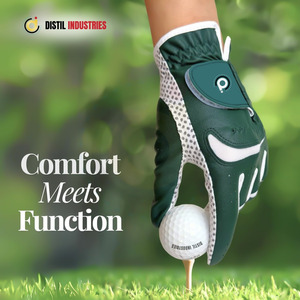 Gant de golf pour main droite, respirant, en cuir Cabretta, avec paume en silicone, fermeture Velcro, unisexe - Product Image 2