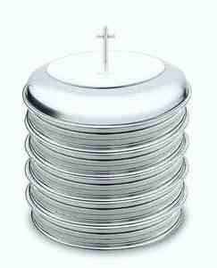 ENSEMBLE DE CINQ PLATS DE COMMUNION EN ACIER INOXYDABLE PREMIUM DELUXE, 165 CUPS EN ACIER INOXYDABLE, FINITION MIRROR, ROBUSTE, LAVE-VAISSELS INCLUS - Product Image 5