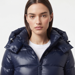 Women's Quilted <b>Puffer</b> <b>Crop</b> <b>Jacket</b> With Hood Winter Outerwear <b>Puffer</b> Coat Ladies Lightweight Padded Winter Outdoor <b>Jackets</b> - Product Image 4