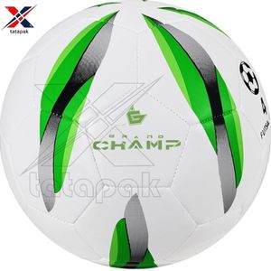 High Quality Custom Logo Durable Eco-Friendly Outdoor Soccer Ball PU PVC Material Official Size Unisex Adults Training - Product Image 1