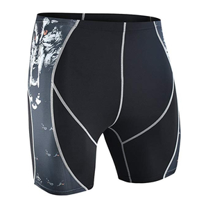 Sublimation Printed Gym Fitness Wear Active <b>Men's</b> <b>Compression</b> <b>Shorts</b> <b>Men</b> <b>Shorts</b> 5 Inch Inseam Breathable Double Layer <b>Mens</b> Gym - Product Image 2
