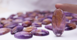 Wholesale Bulk Reiki Natural Ametrine Cabochon Gemstones Hand Polished Crystals Healing Stone Jewelry Crafts Radha Arts - Product Image 2
