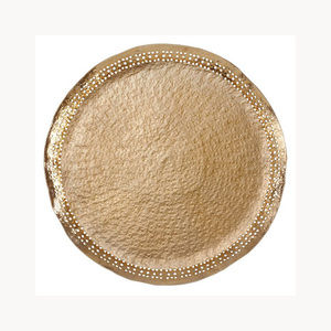 Premium Metal Eco-Friendly Modern Round Charger <b>Plate</b> with Customized Color & Logo for Hotel and Restaurant Use - Product Image 5