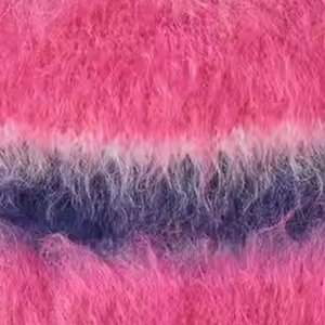 Mohair Beanie Soft Warm <b>Fluffy</b> Knitted Winter <b>Hat</b> Comfortable Stretchable Ribbed Cuff Cold Weather Outdoor Casual Fashion Street - Product Image 2