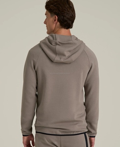 Sudadera con Capucha de Invierno para Hombre, Estilo Deportivo Vintage, Ligera, 100% Algodón, con Bolsillo y Estampado Digital de Letras - Product Image 2